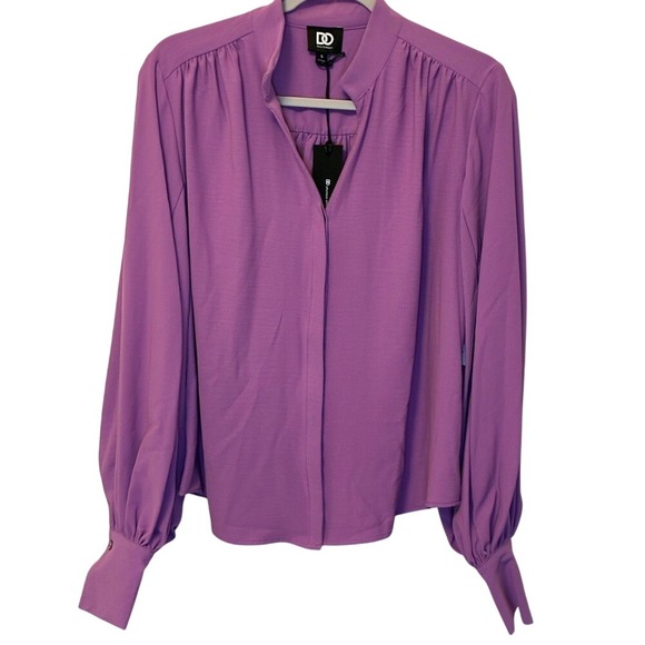 Dee Ocleppo Tops - NWT Dee Ocleppo Sumptuous Lavender  Peasant Blouse with Long Bishop Sleeves